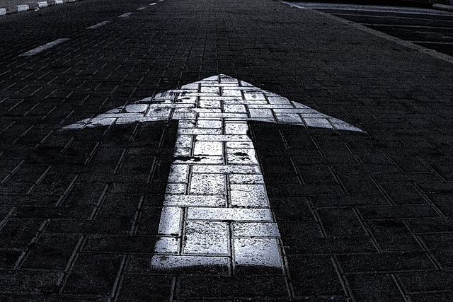 Arrow Pavement Black And White  - Ri_Ya / Pixabay